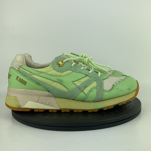 Diadora x Featire N9000 Pistachio Ice Cream Green Running Shoes Men's Size 10 - Picture 5 of 13